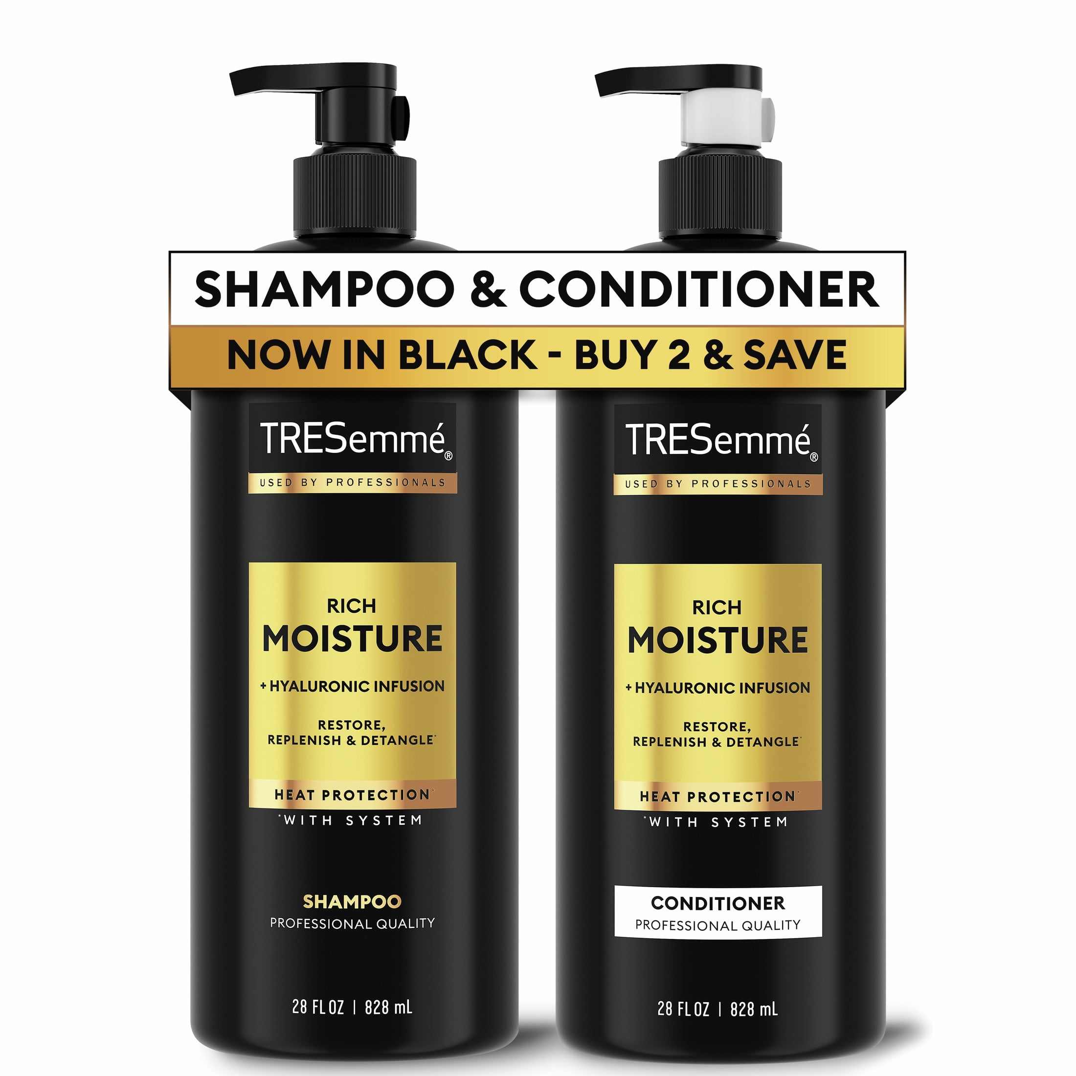 Walmart discount codes: TRESemmé Moisture Rich Shampoo and Conditioner for Dry Hair with Vitamin E, 28 oz 2 ct