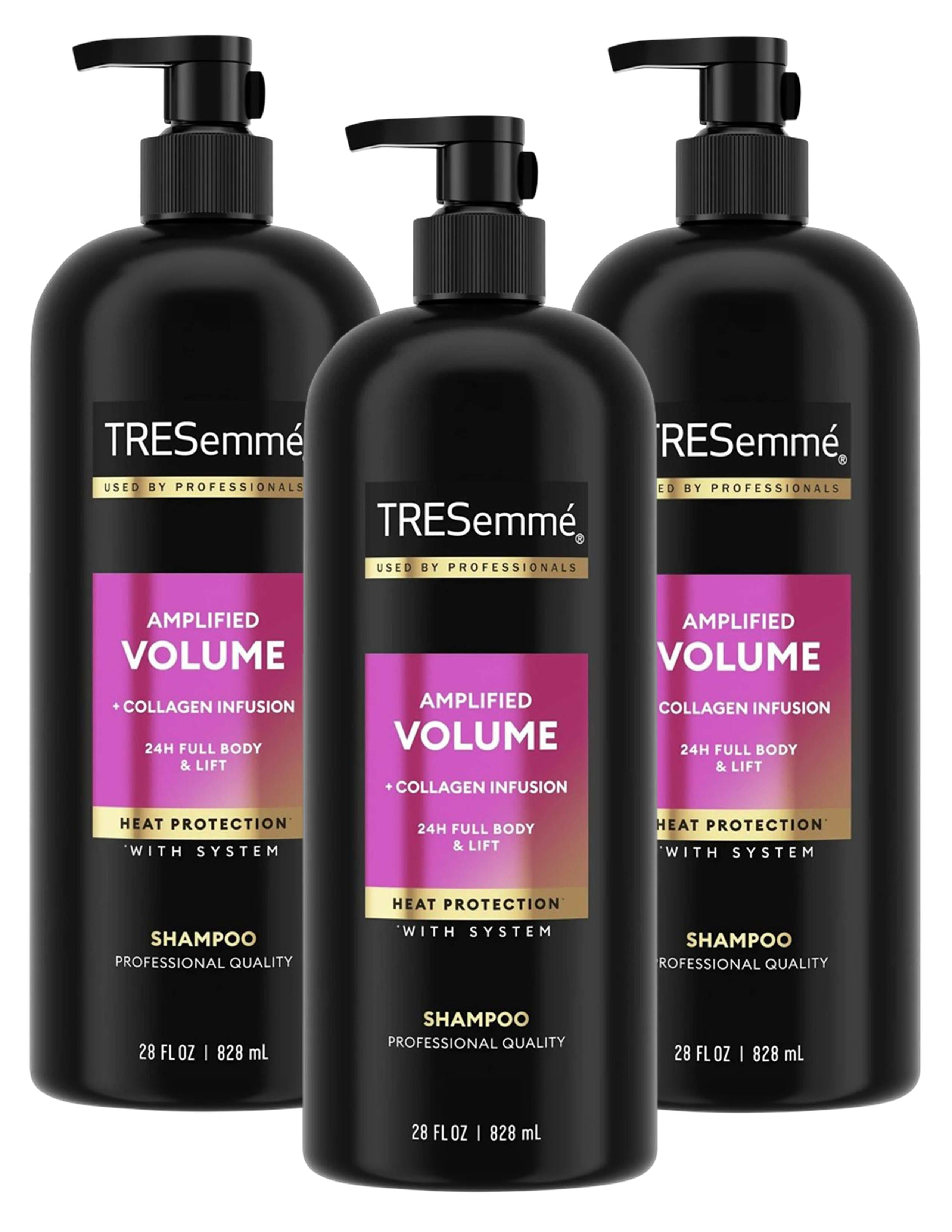 Tresemme Shampoo Amplified Volume Heat Protection 28 Ounce (828ml) (Pack of 3)