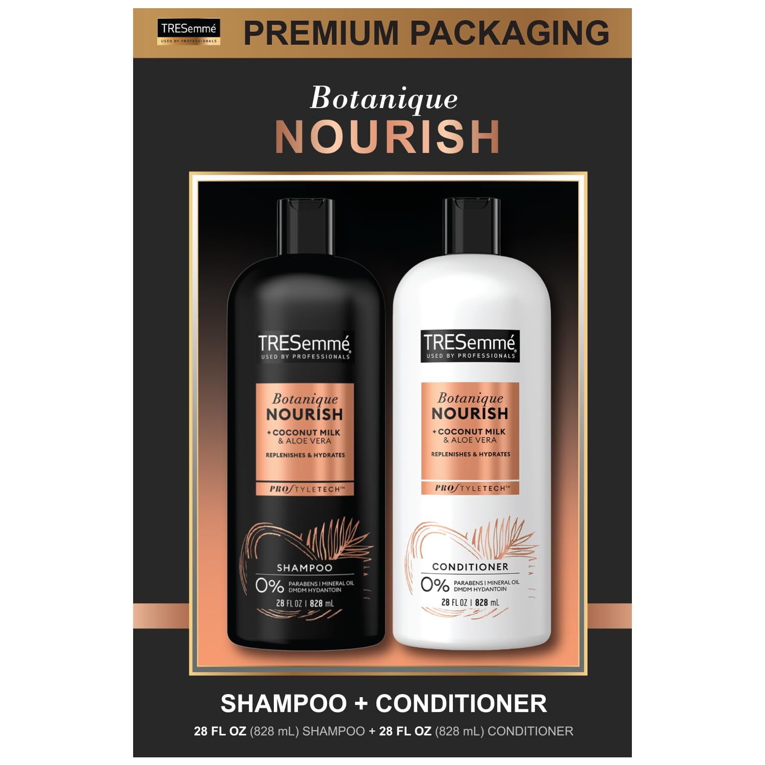 Tresemme Shampoo And Conditioner Set Botanique Coconut Nourish SulfateFree Shampoo And