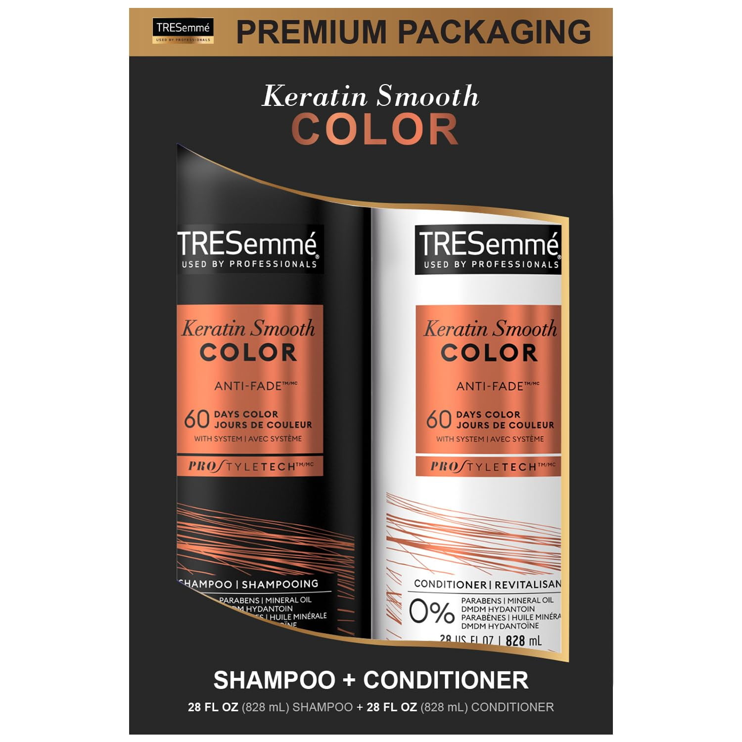 Tresemme Shampoo And Conditioner Set Keratin Smooth, Paraben And