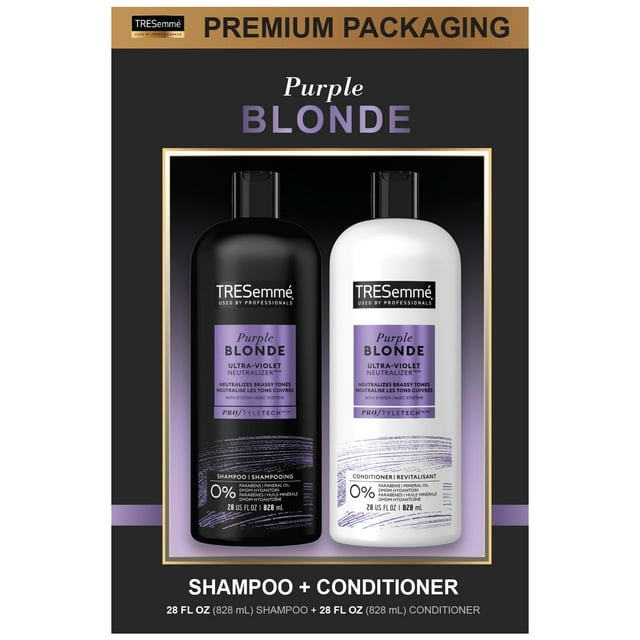 Tresemme Shampoo And Conditioner Set Purple Shampoo For Blonde Hair