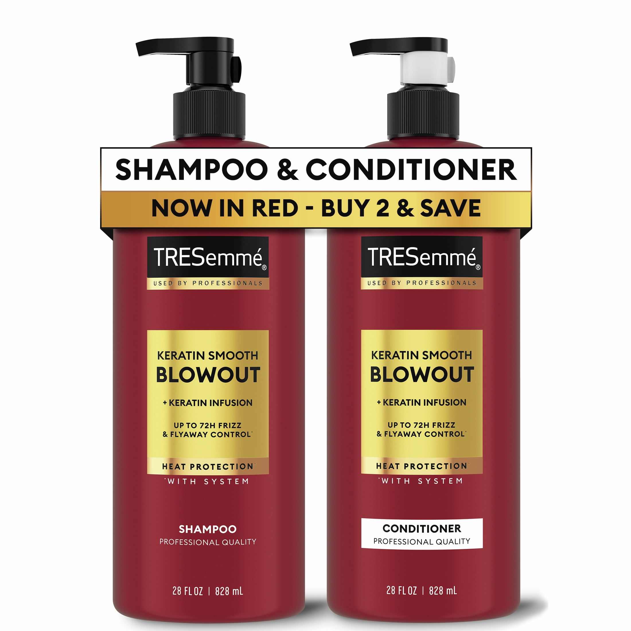 Tresemme Shampoo & Conditioner Keratin Smooth, 28 oz 2 Count