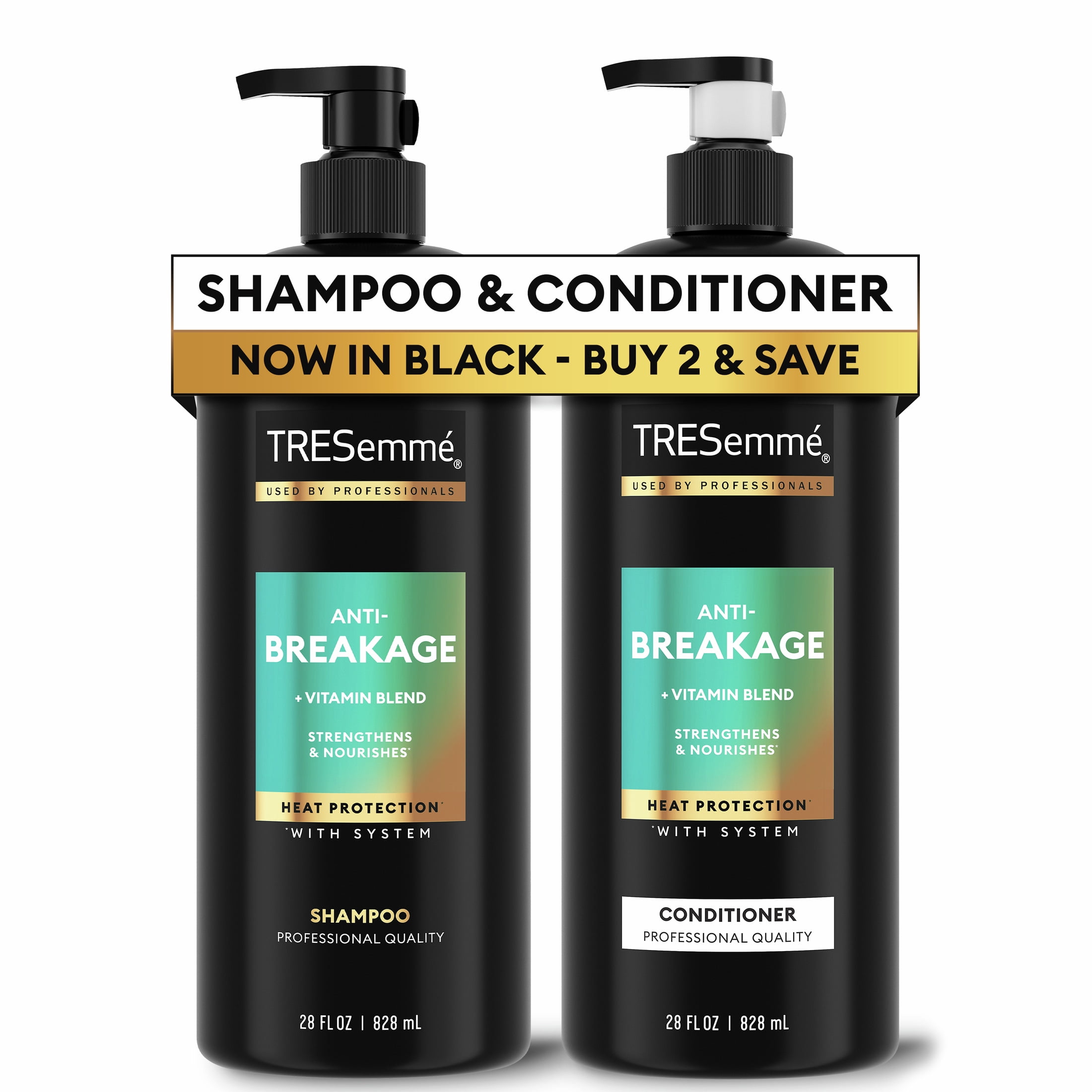Tresemme Anti-Breakage Shampoo & Conditioner, 28 oz 2 Count, for Weak ...