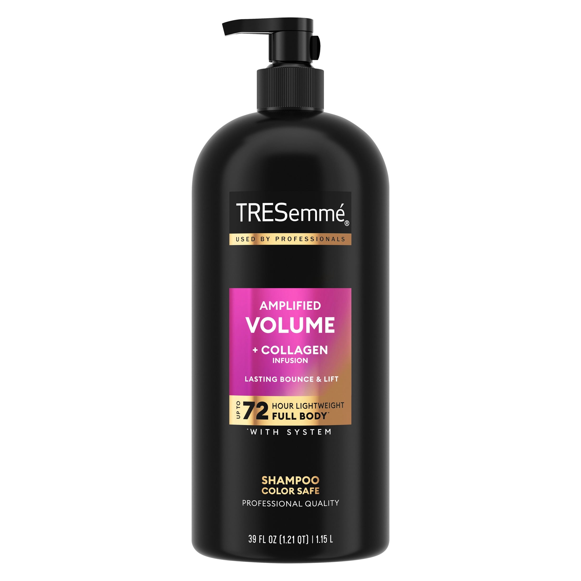 TRESemm 24 Hour Volume Shampoo For Fine Hair With Pump Formulated With Pro Style Technology, 39 Fl Oz
