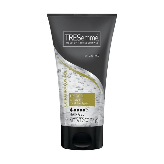 Tresemme TRES Two Frizz Control Humidity Resistant Squeeze Hair Styling Gel, 2 oz, Travel Size