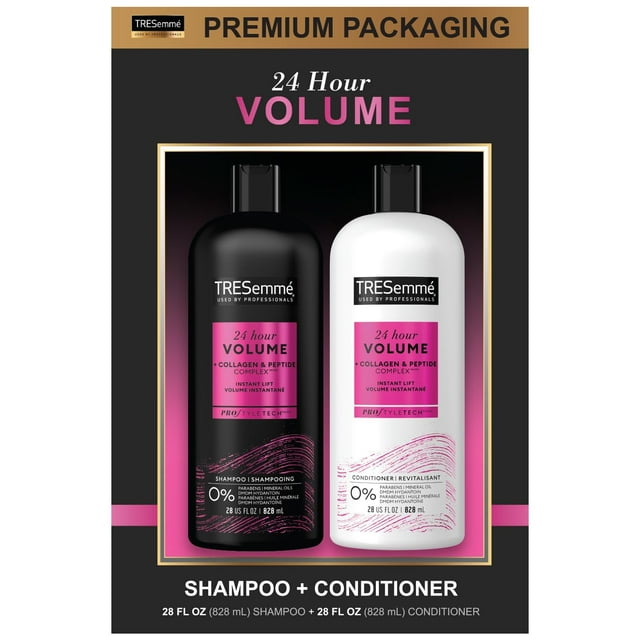 Tresemme Volumizing Shampoo And Conditioner - Salon-Level Hair Care, Sulfate-Free Shampoo And Conditioner Set, Hair Volume Boost, Gift Set For Women, 28 Fl Oz Ea