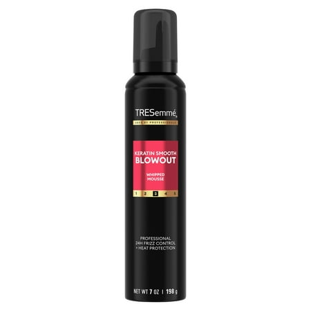 Tresemme Whipped Shaping Mousse Keratin Smooth for Instant Hydration Weightless, 7 oz