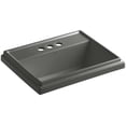 thumbnail image 1 of Tresham Rectangle Self-Rimming Lavatory with 4" Centers, Thunder Grey, 1 of 2