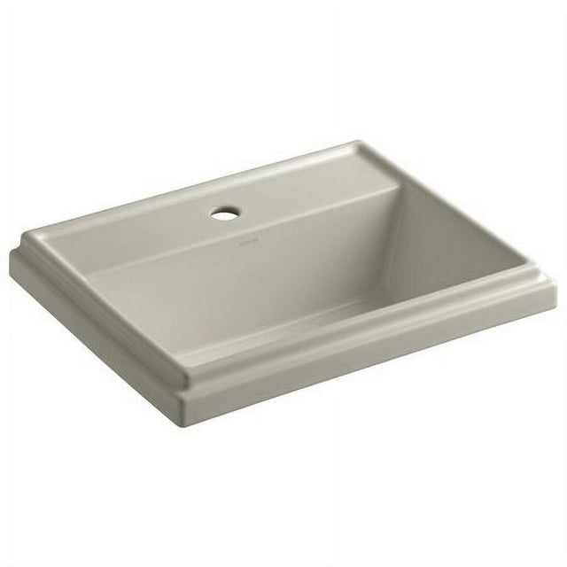 Tresham Rectangle Self-Rimming Lavatory with Single-Hole Drilling, Sandbar