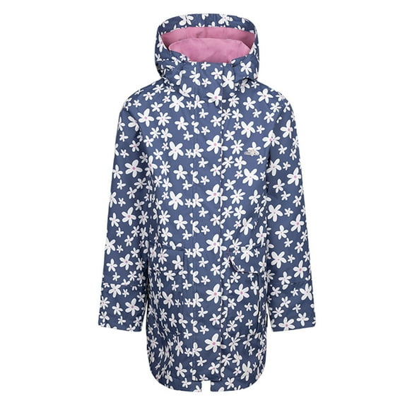 Trespass Girls Primdrop Waterproof Hooded Raincoat