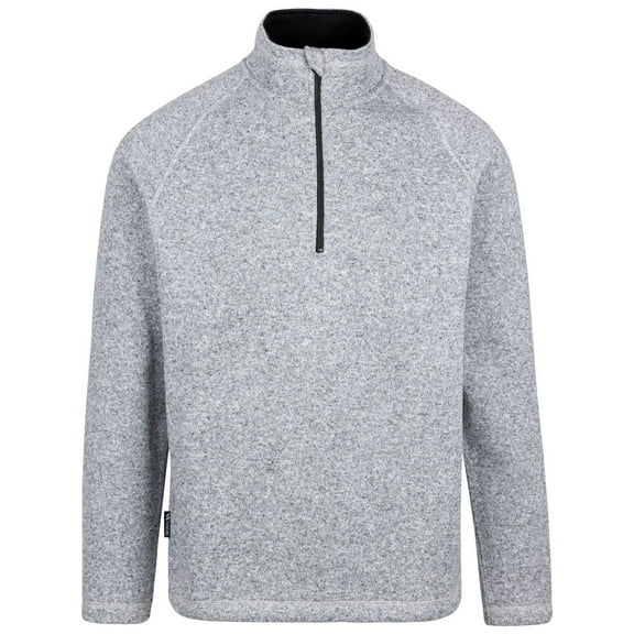 Trespass Mens Corsham Marl Half Zip Fleece Top