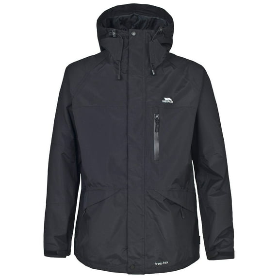 Trespass Mens Corvo Hooded Full Zip Waterproof Jacket/Coat