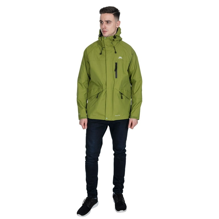 Trespass mens corvo hooded sales waterproof shell jacket black