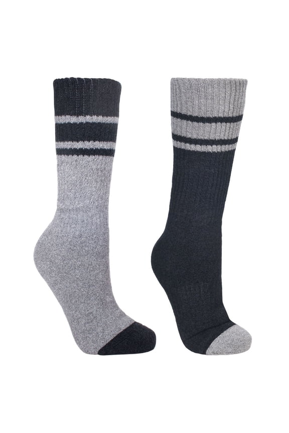 Mens Hitched Two Tone Anti Blister Hiking Boot Socks (2 Pack)