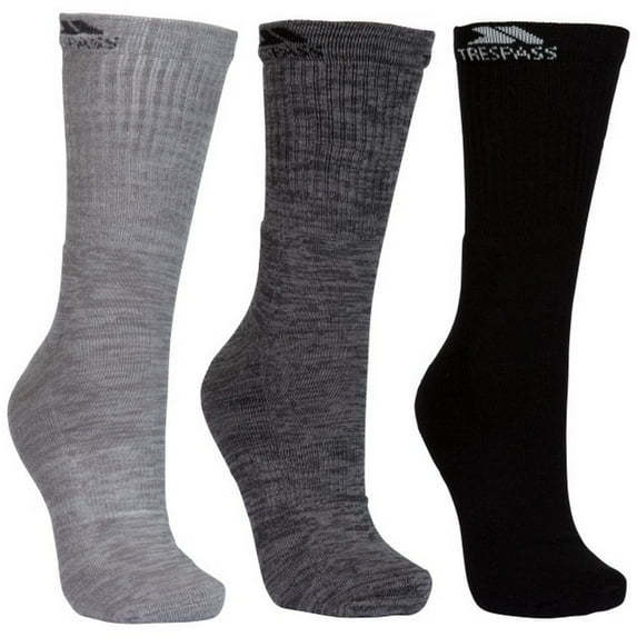 Trespass Mens Jackbarrow Trekking Socks (Pack Of 3)