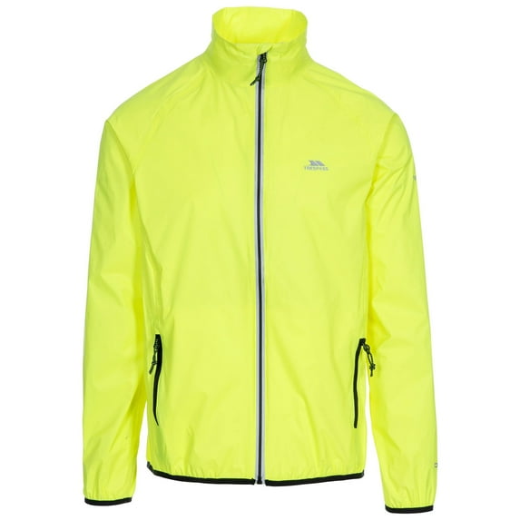 Trespass Retract Mens Hi-Vis Packaway Waterproof Jacket.