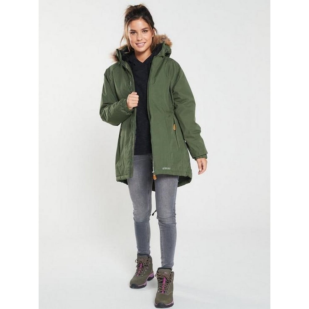 Trespass womens celebrity insulated waterproof store parka jacket