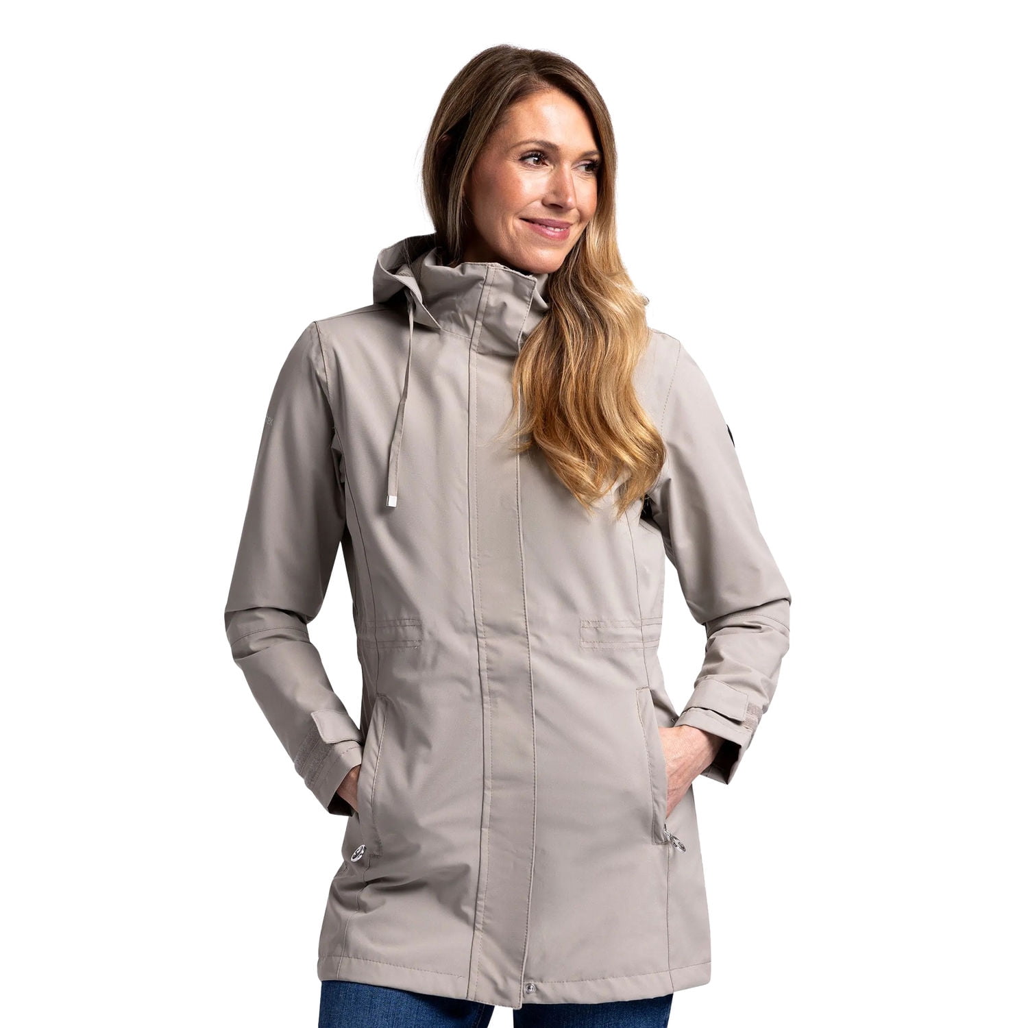 Trespass Pavlina Jacket - Women's Waterproof Rain Jacket With Hood, XL Size, Black