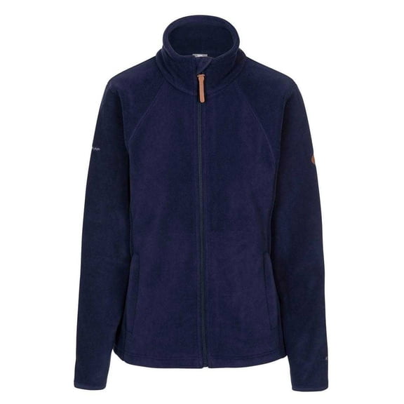 Trespass Womens Trouper Leather Trim Full Zip Fleece Jacket