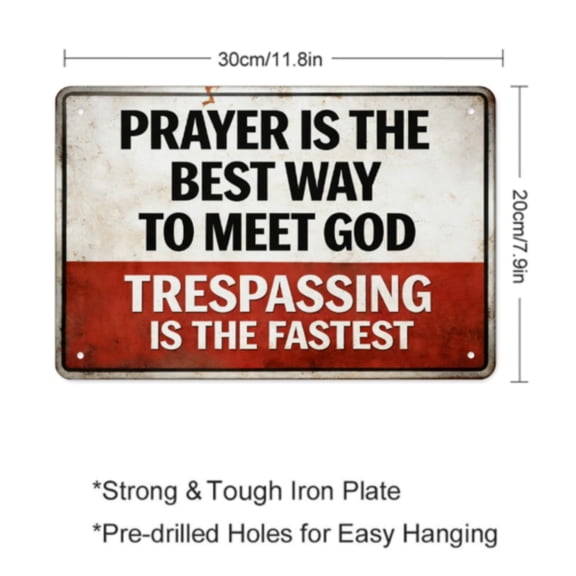 No Trespassing Metal Sign Warning Sign, Funny Posted Private Property Sign Durable Weather Resistant Easy Install High Visibility Security Sign for Home Yard Garden Door