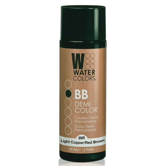 Tressa Watercolors BB Demi-Permanent, 6NR Light Copper Red Brown, 2 oz