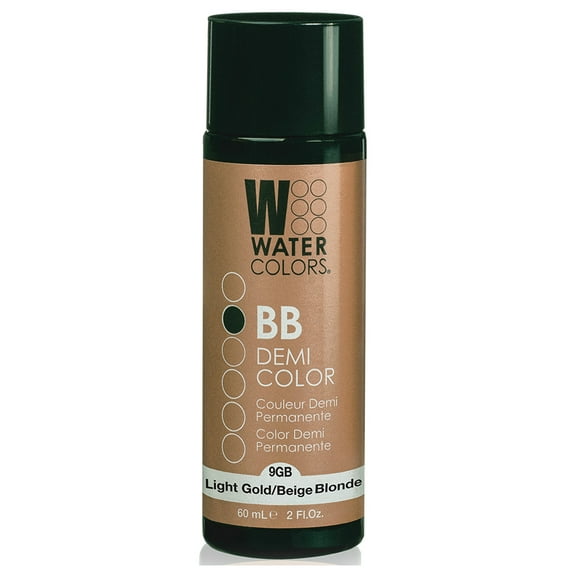 Tressa Watercolors BB Demi-Permanent, 9GB Light Golden Beige Blonde, 2 oz