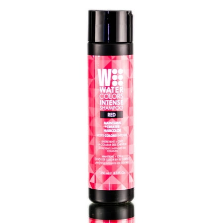 Tressa Watercolors Intense Shampoo, Color Depositing, Red, 8.5 oz