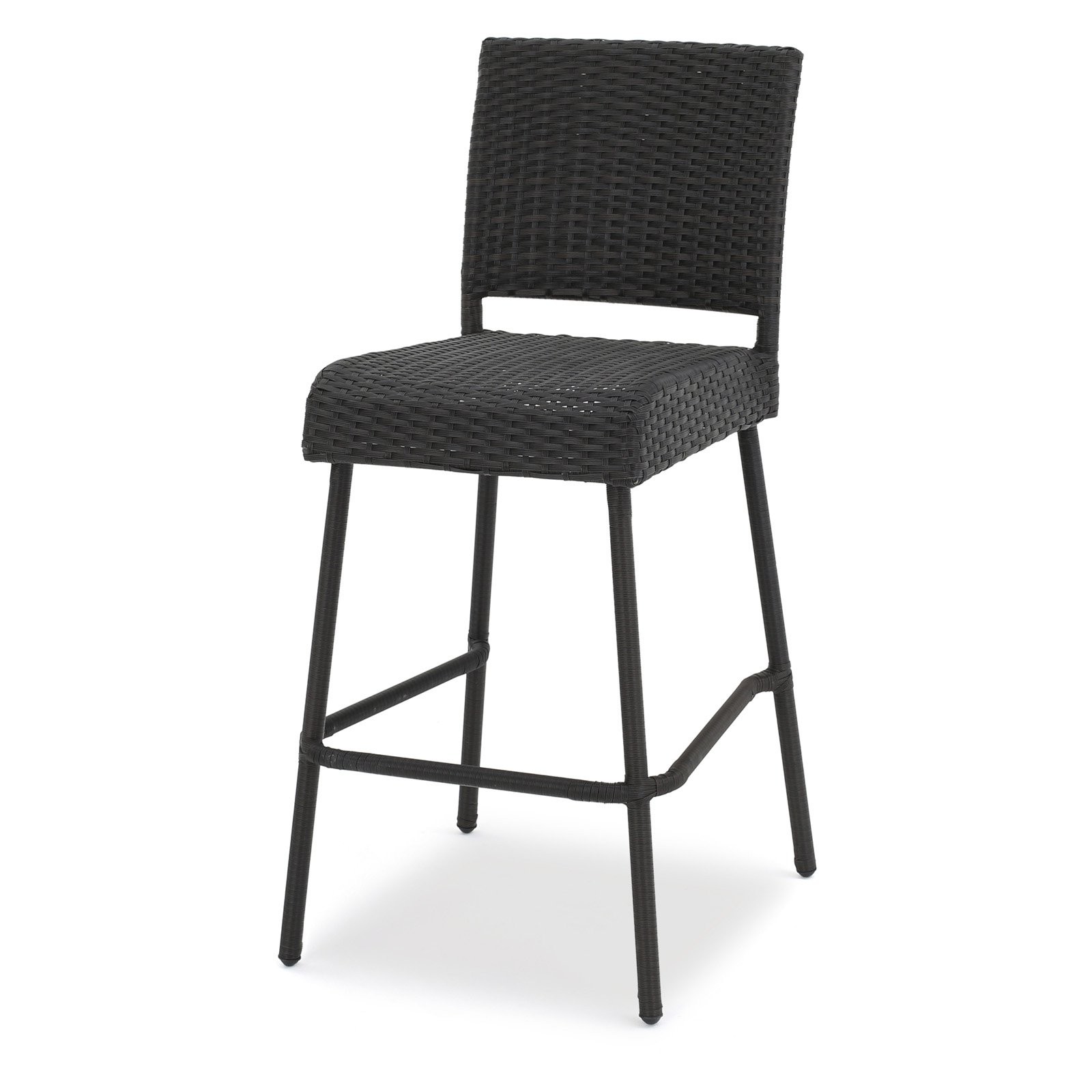 Trestle 29-Inch Outdoors Dark Brown Wicker Barstools (Set of 2) - image 1 of 11