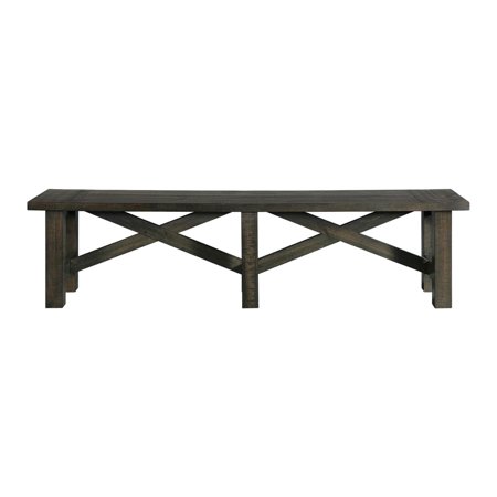Trestle Gray Dining Bench 18 In. X 72 In. X 16 In.