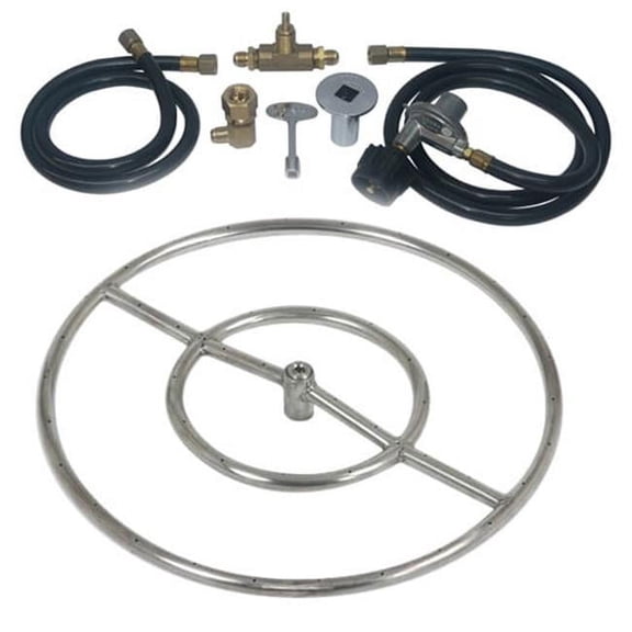 Tretco  18 in. Stainless Steel Ring Kit - Liquid Propane