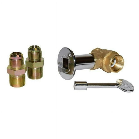 Tretco DR-BVP-75 0.75 in. Hazard Class Chrom Keyed Ball Valve