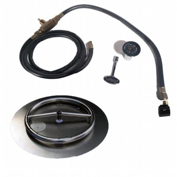 Tretco FPK-OBRSS-BK1-18-NG 18 in. Stainless Steel Pan-Ring Kit, Natural Gas