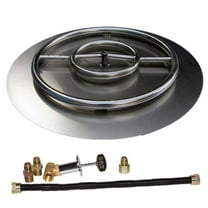 Tretco FPK-OBRSS-BK3P-30NG 30 in. Stainless Steel Pan Ring Pro-Kit Natural Gas