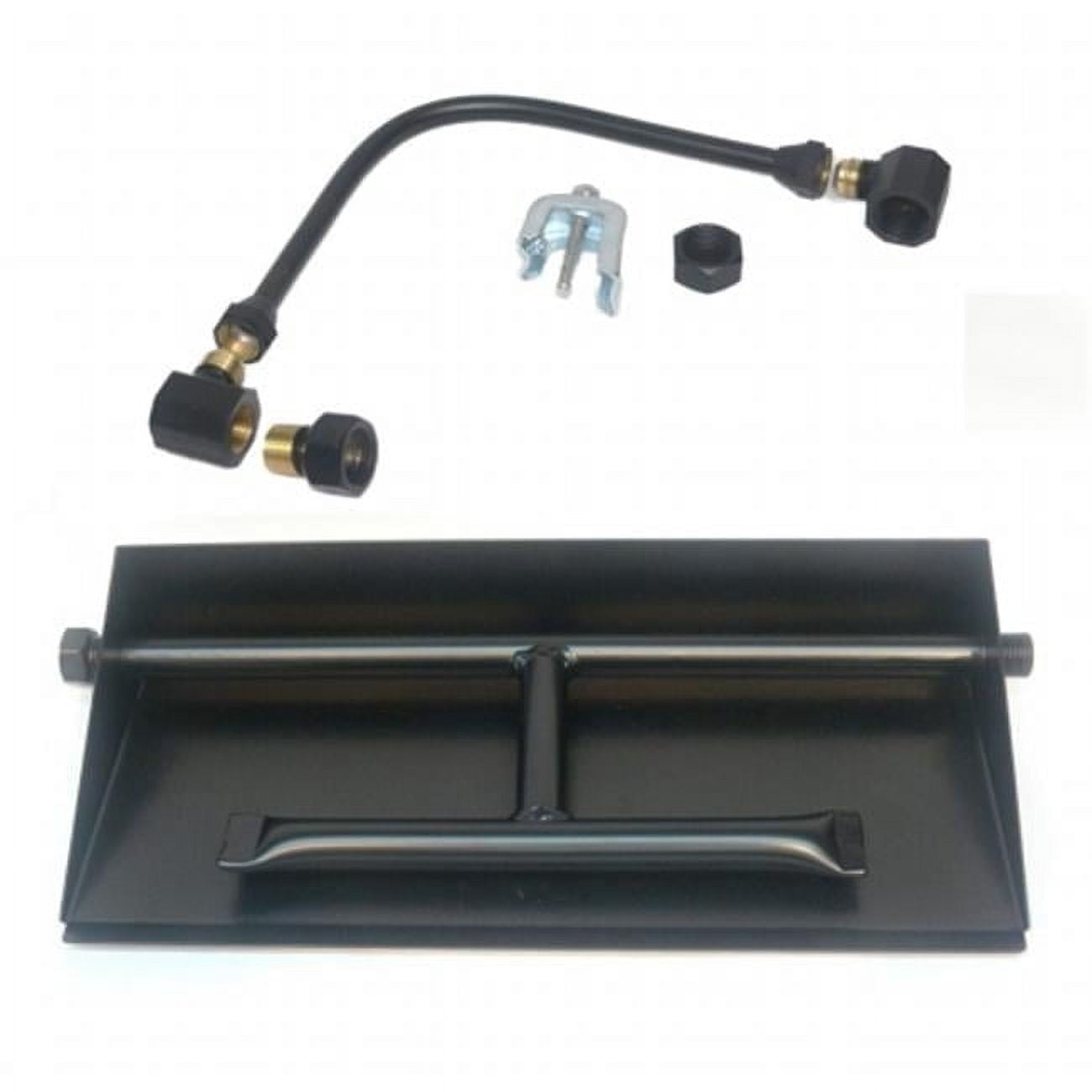 Tretco OB2-BK2-24-NG 21 in. Powder Coated Dual Burner Pan Kit, Natural Gas