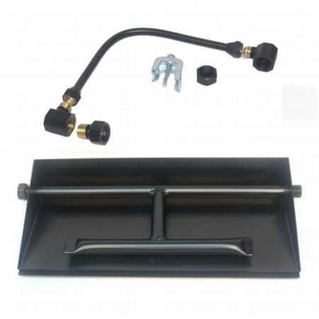 Tretco OB2-BK2-30-LP 27 in. Powder Coated Dual Burner Pan Kit, Liquid Propane