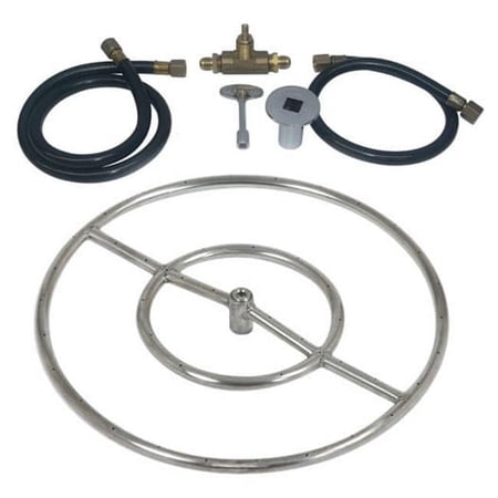 Tretco OBRSS-BK1-18-NG 18 in. Stainless Steel Ring Kit, Natural Gas