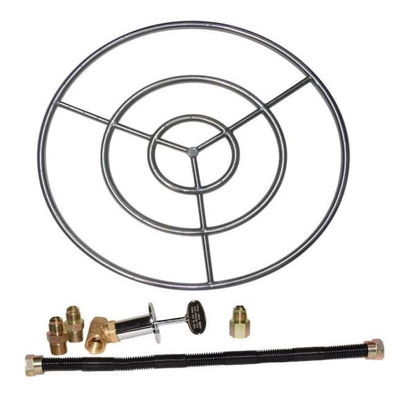 Tretco OBRSS-BK3P-30NG 30 in. Stainless Steel Ring Pro-Kit Natural Gas