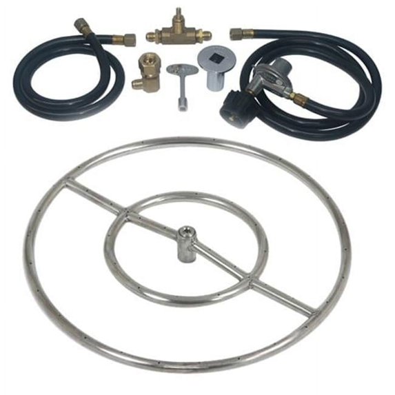 Tretco OBRSS-BK1-18-LP 18 in. Stainless Steel Ring Kit, Liquid Propane