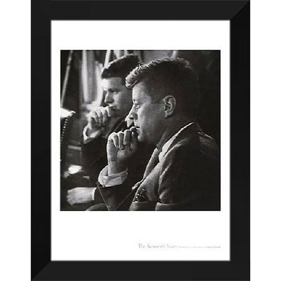 Tretick Framed Art Print 22x28 "JFK with Robert Kennedy, 1962"