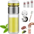 thumbnail image 1 of Tretiva Glass Infuser, Tea 3-in-1 Smart Tea Infuser, Travel Glass Tea Infuser, Double Layered Glas Tea Separation Leak-Proof Tea Maker, for Blooming & Loose Leaf Tea , Tea Water Separation Pot, 1 of 6