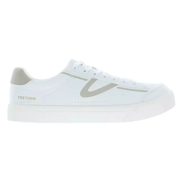 Tretorn Women's Lace-Up Sneakers, White, 7.5