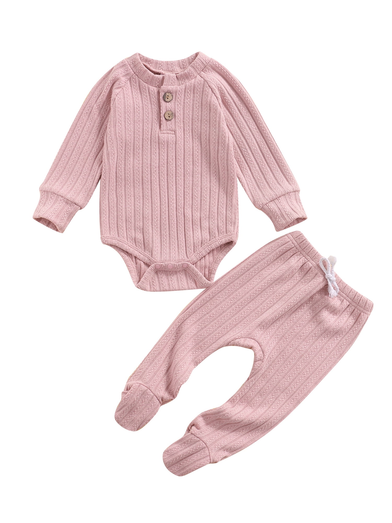 Tretra 018M Newborn Infant Girl Winter Clothes Knit Romper Onesie