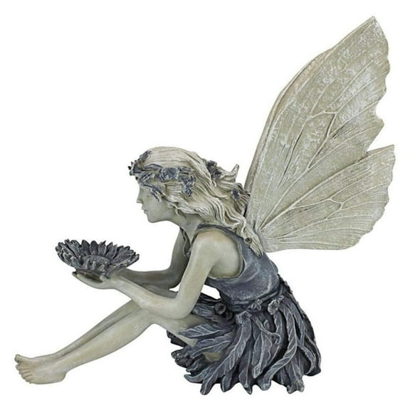 Tretra Garden Ornament, Sitting Fairy Shape Statue Decorative Resin Artwork