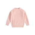 thumbnail image 1 of Tretra Infants Boys Girls Kids Sweater, Loose Solid knitted Sweater Pullover, 1 of 7