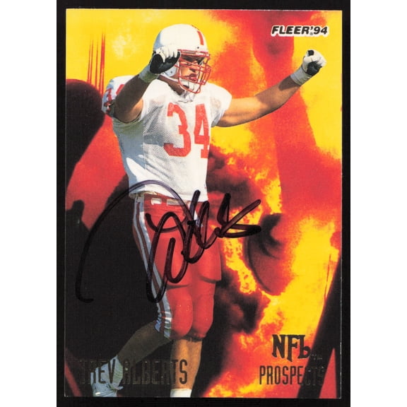 Trev Alberts Autographed 1994 Fleer NFL Prospects Rookie Card #2 Indianapolis Colts SKU #260816