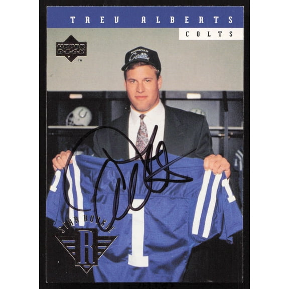 Trev Alberts Autographed 1994 Upper Deck Rookie Card #6 Indianapolis Colts SKU #260198