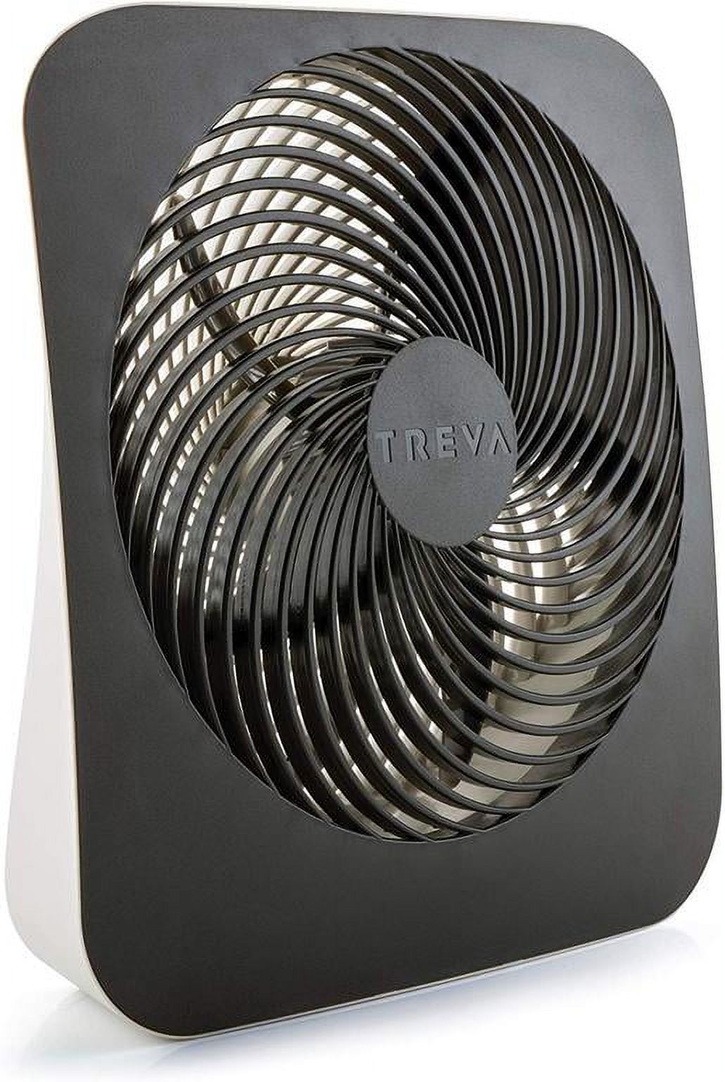 Treva 10 inch Battery Powered Portable 2 Speed Table Fan with Adapter, Black - image 1 of 6