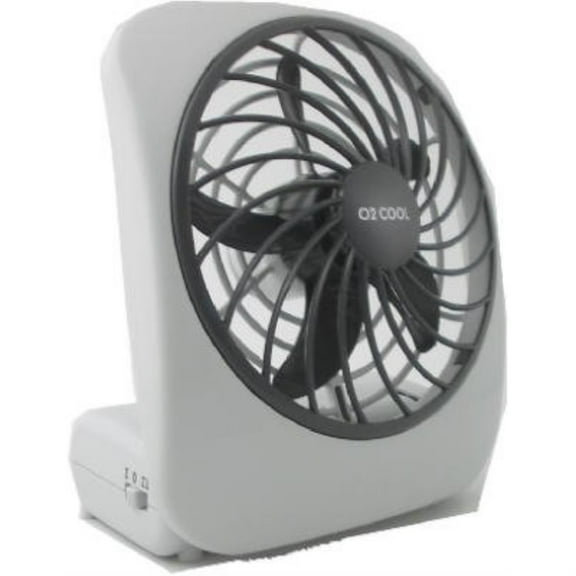 Treva 6.29 in. H X 5 in. D 2 speed Personal Fan