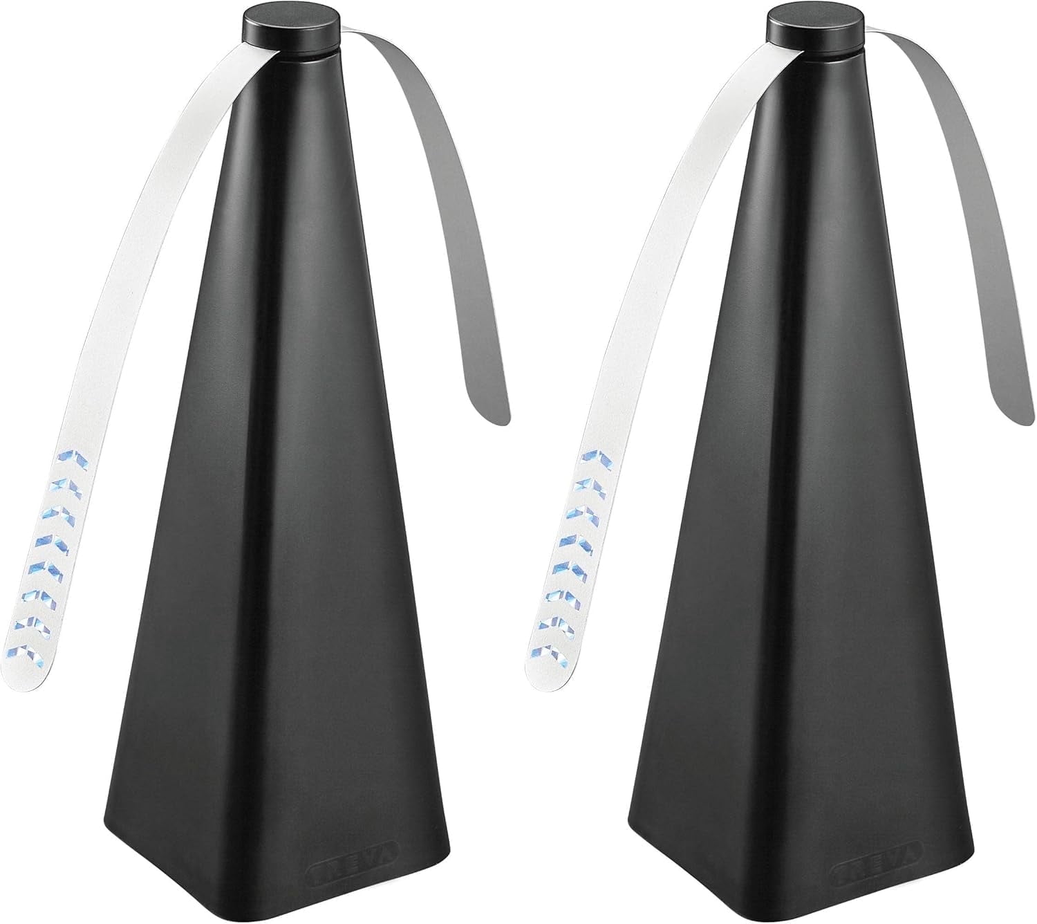 Treva Black Bug Repellent Fan, Soft Blade, Non-Toxic, Battery Powered, 2 Pack