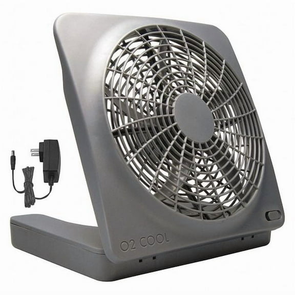 Treva/O2cool Table/Floor Fan,10 in Dia Blade,2 Speed FD10101A